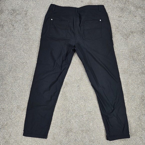 Western Rise Five Pocket Pants Men's 38X32 Black Flat Front Lightweight Stretch - Picture 2 of 8